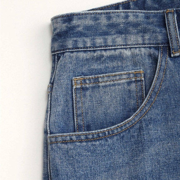 CIDER - 0XL / US12-14 Blue Wide Leg Jeans - Picture 5 of 7